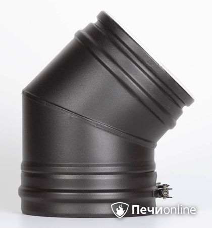 Колено 45° Schiedel Отвод 45° д.150 PM25 (Черный) Permetr в Петропавловске-Камчатском