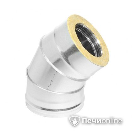 Колено 135° (45°) Теплов и Сухов Отвод Термо 45* ОТ-Р 430-0.5/оцинковка D200/260 в Петропавловске-Камчатском