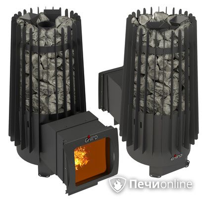 Дровяная печь-каменка GrillD Cometa Vega 180 window long Max в Петропавловске-Камчатском