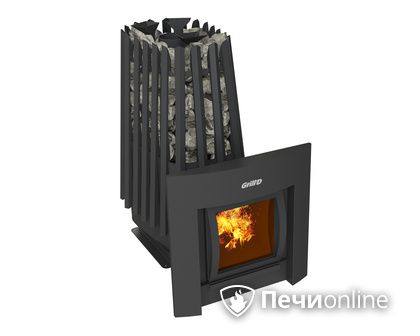Дровяная печь-каменка GrillD Cometa Vega 350 window Max в Петропавловске-Камчатском