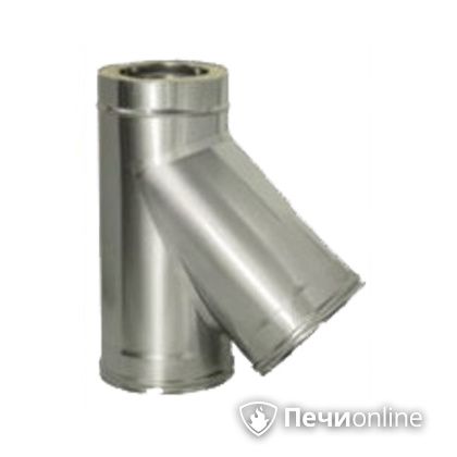 Дымоход Дымок Тройник 45° с изоляцией 0.5 мм. ТRFR45 120/200 в Петропавловске-Камчатском