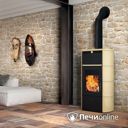Печь-камин Edilkamin Flamma 24 kw V.C. Pergamena с Т/О в Петропавловске-Камчатском