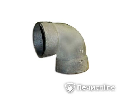 Дымоход Гефест Отвод 90° чугун D130 в Петропавловске-Камчатском
