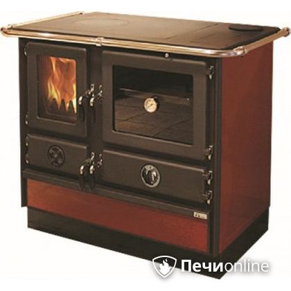 Отопительно-варочная печь MBS Thermo Magnum Red R с теплообменником и духовым шкафом в Петропавловске-Камчатском