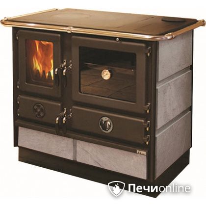Отопительно-варочная печь MBS Thermo Magnum Stone R с теплообменником и духовым шкафом в Петропавловске-Камчатском
